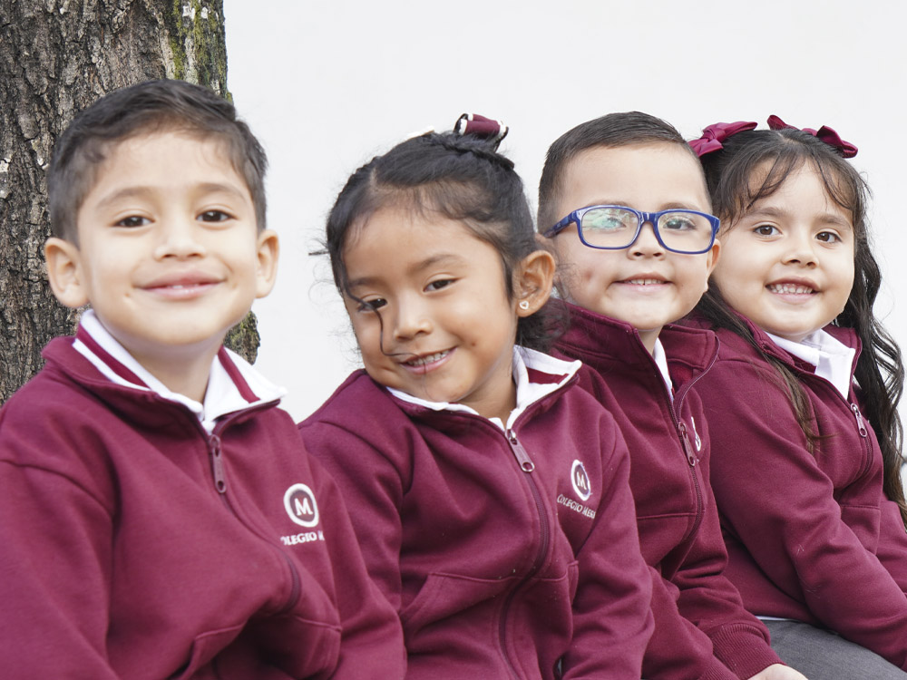 Joyful Students at Colegio Mesón